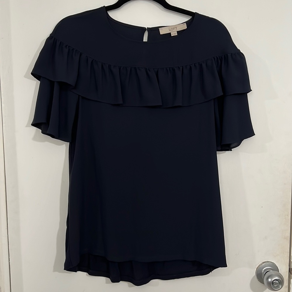Loft XS Navy Shirt
